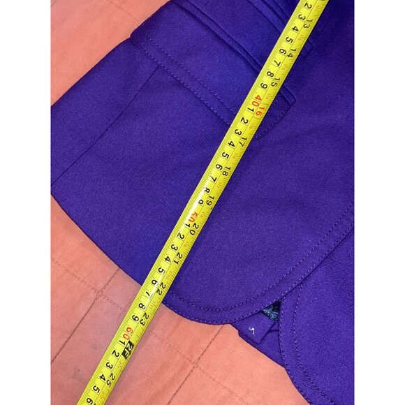 J.Crew Womens Schoolboy Career Blazer Size 0 Purple Wool - Picture 9 of 10